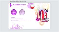 Desktop Screenshot of polandsexshop.com