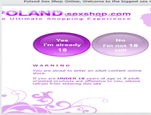 Tablet Screenshot of polandsexshop.com